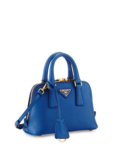 prada mini saffiano promenade bag cobalt blue azzurro|Prada Mini Saffiano Promenade Bag, Cobalt Blue (Azzuro).